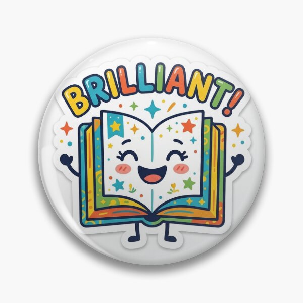 Item preview, Teacher Reward Sticker - Brilliant Book designed and sold by Noor’s Shop.