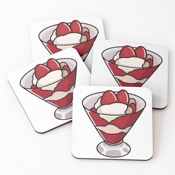 Item preview, Strawberries & Cream Sticker | Postcards from London Collection designed and sold by BellaDesignCo.