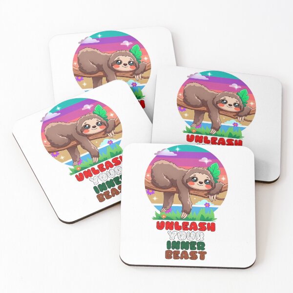 Item preview, Unleash Your Inner Beast Cute Sloth designed and sold by SteamWorkz.