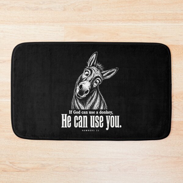 Item preview, If God Can Use A Donkey He Can Use You Christian Meme designed and sold by ripgoatclothing.