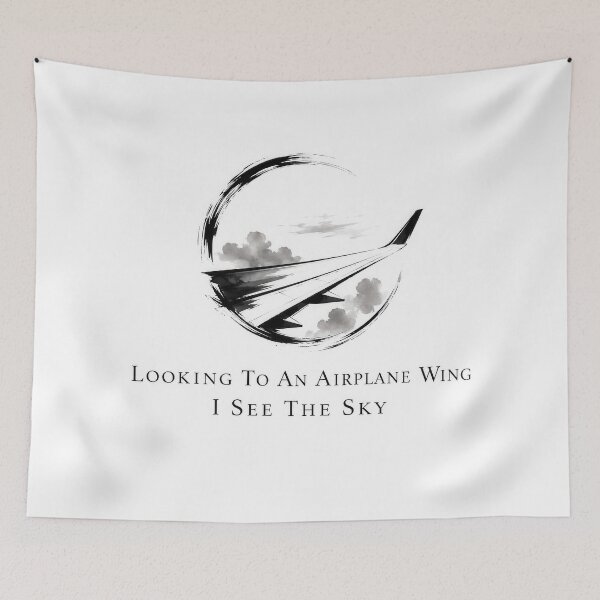 Item preview, Looking To An Airplane Wing I See The Sky   designed and sold by Amsterdam Shop.