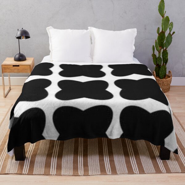 Item preview, Black and White Minimal Flower Pattern designed and sold by ZedColors.