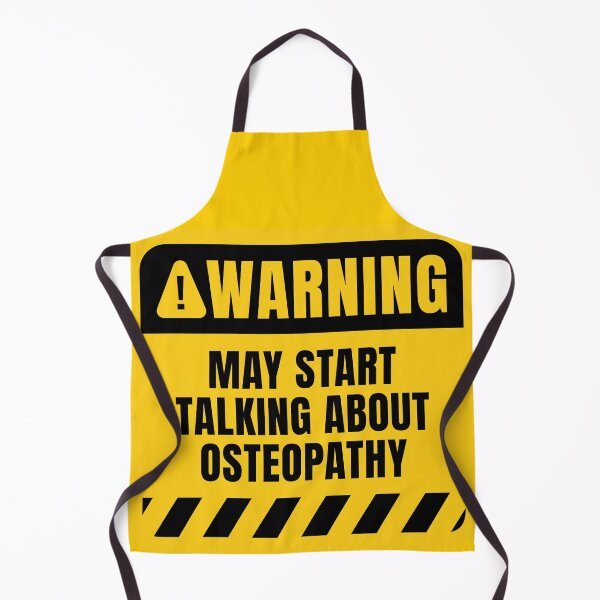 Item preview, Osteopathy Funny Warning Sign designed and sold by MaryAller.