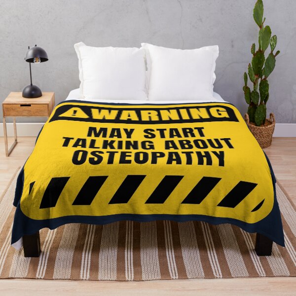 Item preview, Osteopathy Funny Warning Sign designed and sold by MaryAller.