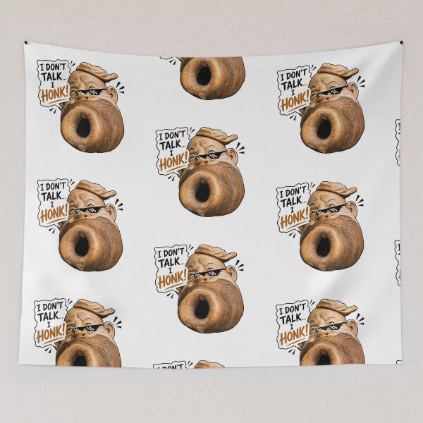 Item preview, I Don't Talk I Honk Funny Goose Meme Sticker designed and sold by smartprintuk.