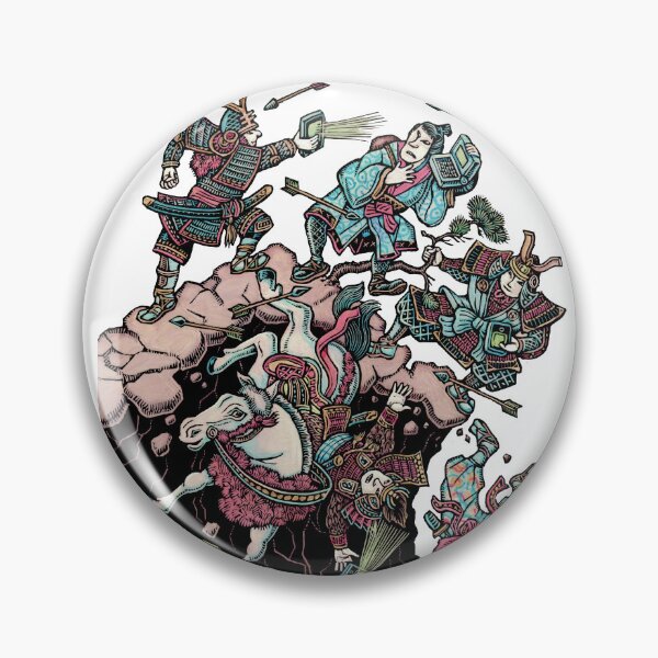 Item preview, battling asian warriors with computers and digital devices designed and sold by LisaHaney.