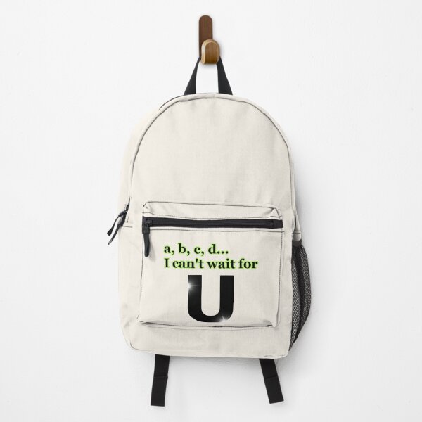 Item preview, A, B, C, D… I Can’t Wait for U” Typography Design – Playful Gen Z designed and sold by MagicMakerPh⭐⭐⭐⭐⭐.