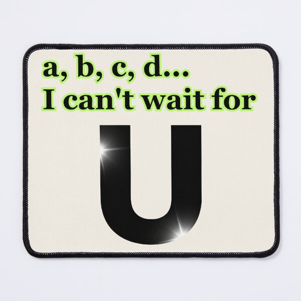 Item preview, A, B, C, D… I Can’t Wait for U” Typography Design – Playful Gen Z designed and sold by MagicMakerPh.