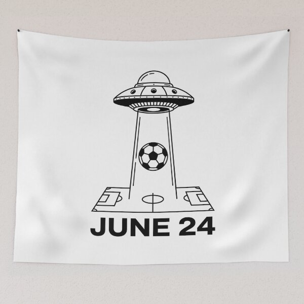 Item preview, June 24 UFO Soccer Match Day Sarcastic Sticker designed and sold by Mr-wow.