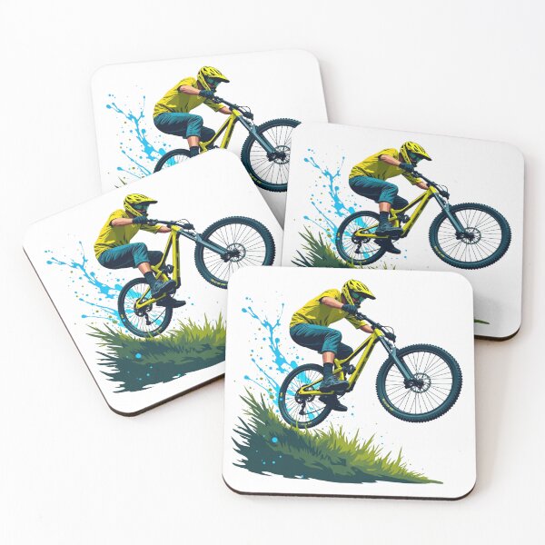 Item preview, Mountain Biker in Action - Dynamic Bike Jump designed and sold by Prints by Mat.