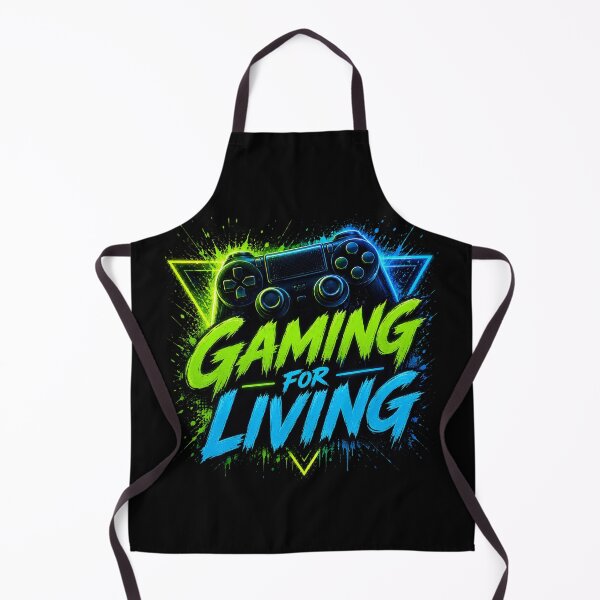 Item preview, Gaming For Living – Neon Controller Gamer Design designed and sold by MarketWolf.
