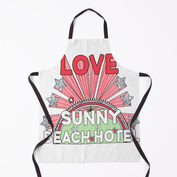 Item preview, Love Sunny Beach Hotel Retro Marquee Glitter Star Graphic T-Shirt designed and sold by Atique Creations.
