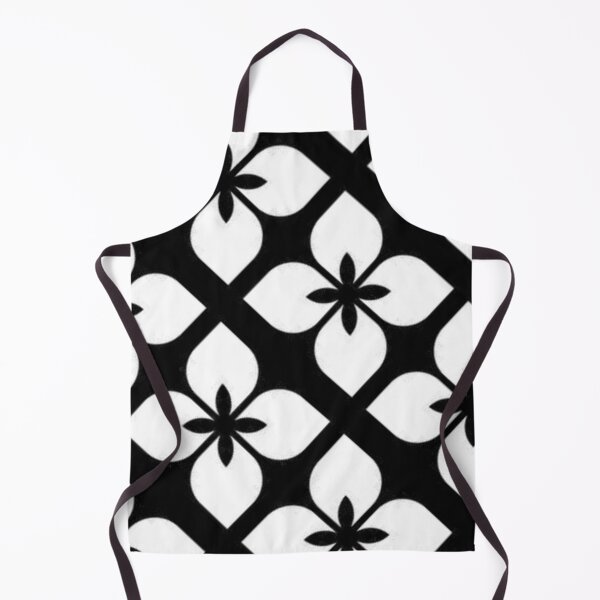 Item preview, Black and White Minimal Flower Pattern designed and sold by ZedColors.