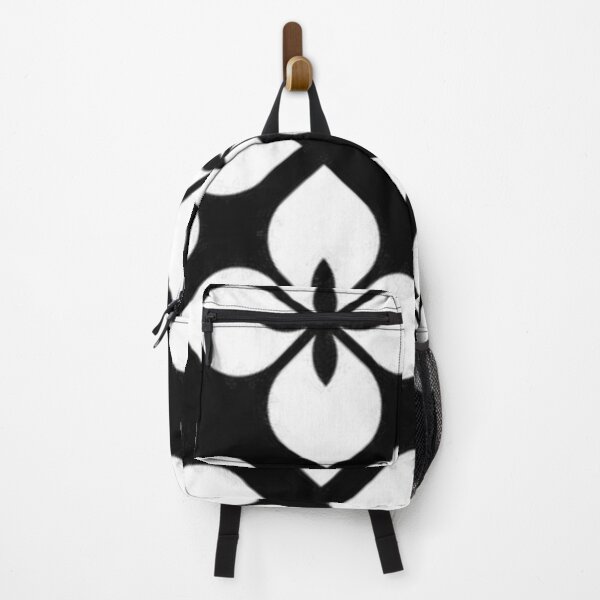 Item preview, Black and White Minimal Flower Pattern designed and sold by ZedColors.
