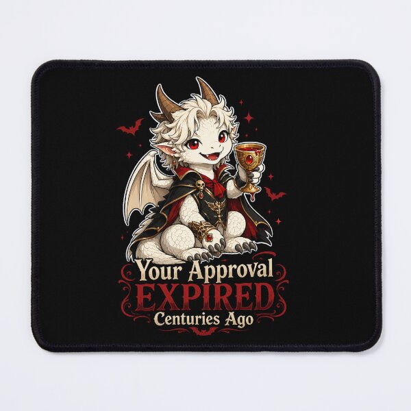Item preview, Your Approval Expired Centuries Ago - Cute Vampire Baby Dragon Gothic Humor Design designed and sold by Hatchling Hollow.
