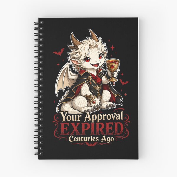 Item preview, Your Approval Expired Centuries Ago - Cute Vampire Baby Dragon Gothic Humor Design designed and sold by Hatchling Hollow.