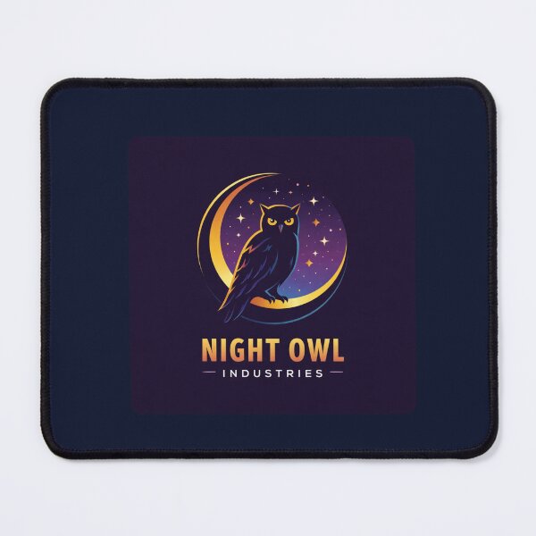 Item preview, Night Owl Industries Emblem – Moon Owl Productivity Logo, Nocturnal Work Aesthetic designed and sold by MagicMakerPh⭐⭐⭐⭐⭐.