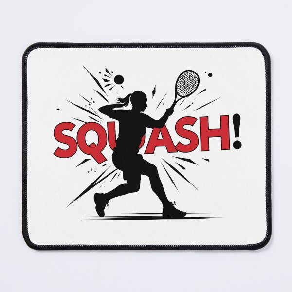 Item preview, Squash Girl Female Player Empowering Comic Sports Design designed and sold by RareVisuals.
