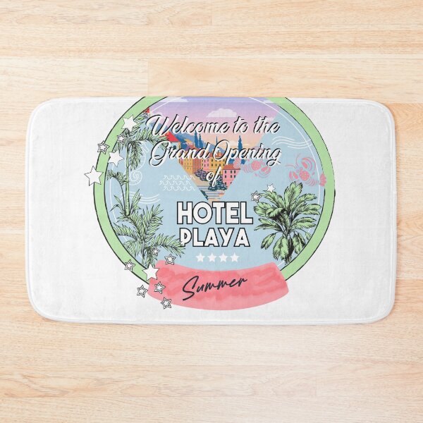 Item preview, Hotel Playa Welcome Grand Opening Summer Tropical Circle Badge T-Shirt designed and sold by Atique Creations.