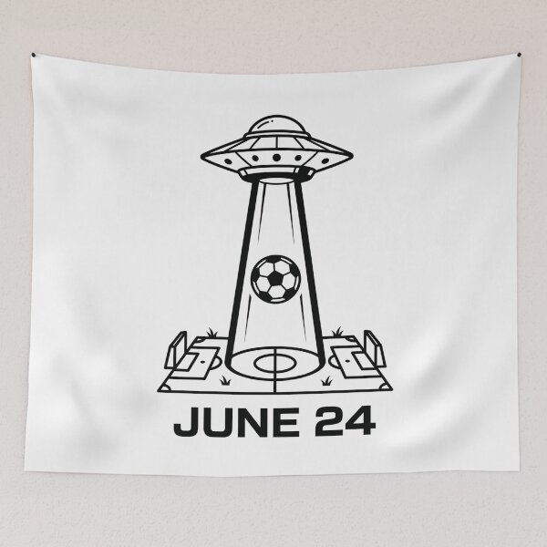 Item preview, Aesthetic UFO Spaceship Football Premium Vinyl Decal designed and sold by Mr-wow.