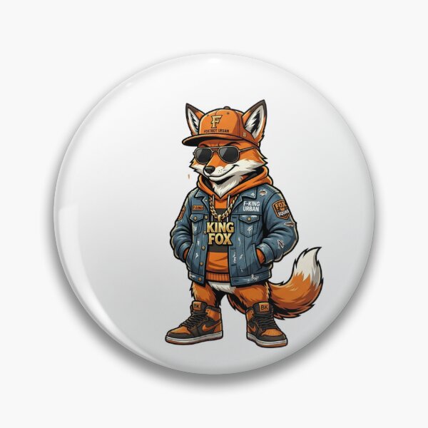 Item preview, King Fox Foxtrot Urban Streetwear Hip Hop Animal t Art designed and sold by Presshue.
