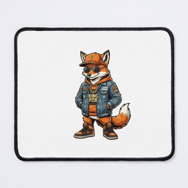 Item preview, King Fox Foxtrot Urban Streetwear Hip Hop Animal t Art designed and sold by Presshue.