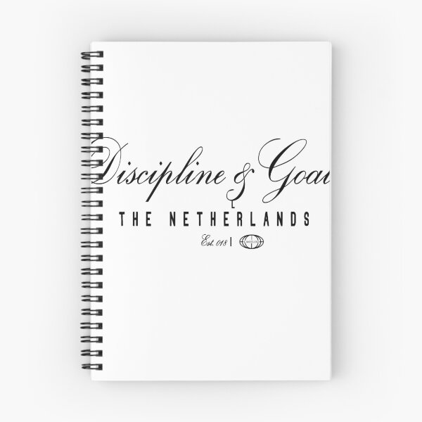 Item preview, Discipline And Goals The Netherlands Est 018 Limitless Script T-Shirt designed and sold by Atique Creations.
