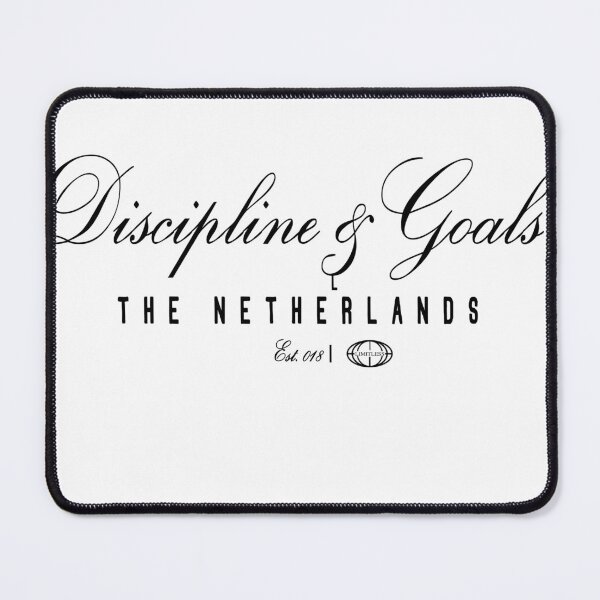 Item preview, Discipline And Goals The Netherlands Est 018 Limitless Script T-Shirt designed and sold by Atique Creations.