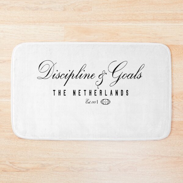 Item preview, Discipline And Goals The Netherlands Est 018 Limitless Script T-Shirt designed and sold by Atique Creations.