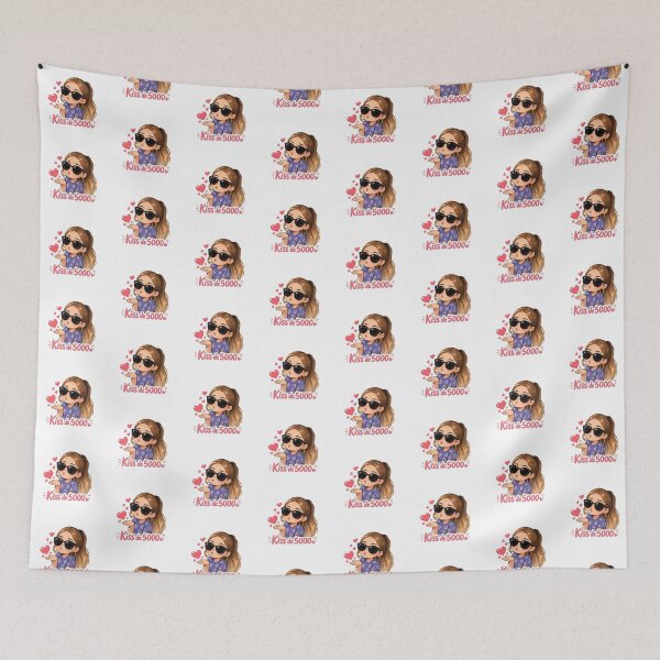 Item preview, Kiss Me 5000 Cute Kawaii Girl Sticker designed and sold by smartprintuk.