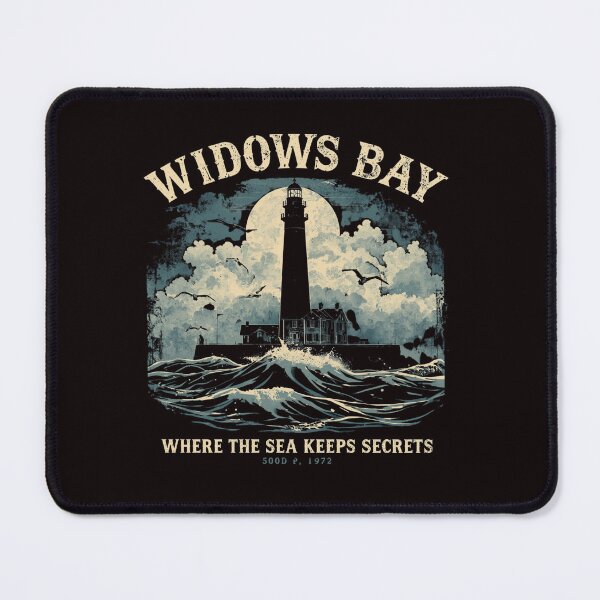 Item preview, Widows Bay Where The Sea Keeps Secrets | Vintage Lighthouse Coastal Mystery T-Shirt designed and sold by Vvmd.