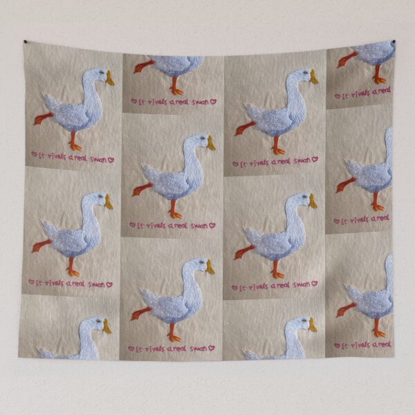Item preview, The Ballet Goose hand embroidery designed and sold by Alsa-handembroidery.