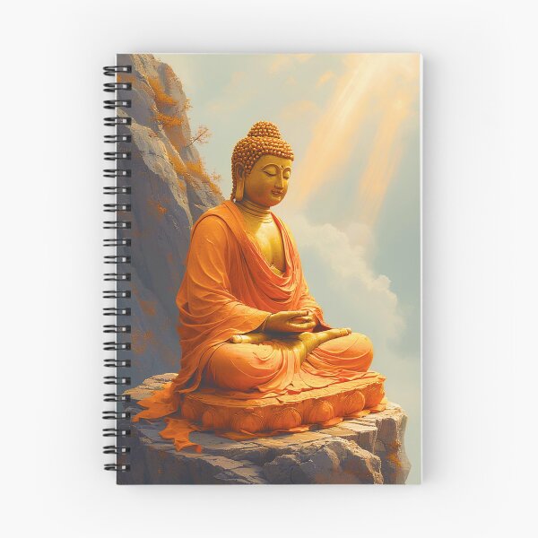 Item preview, Serene Golden Buddha Mountain Meditation designed and sold by ZenGrooves.