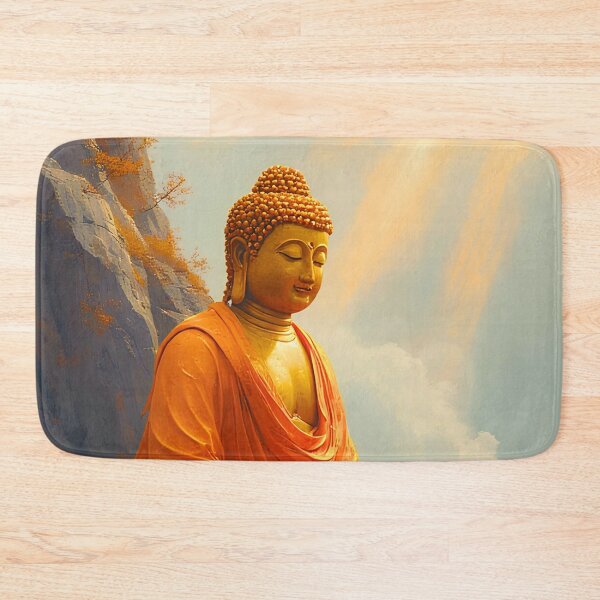 Item preview, Serene Golden Buddha Mountain Meditation designed and sold by ZenGrooves.