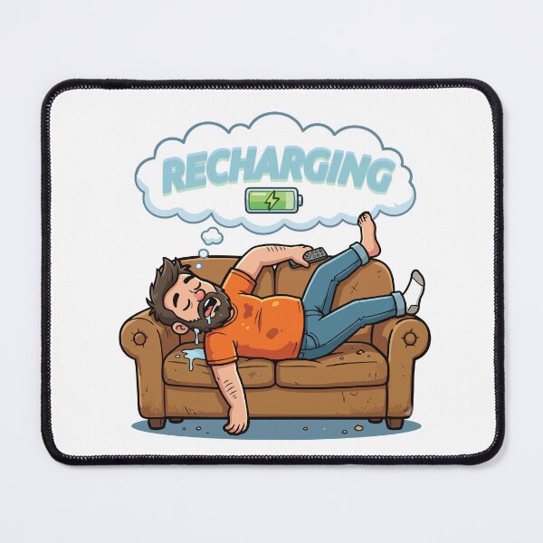 Item preview, Funny Sleeping Couch Potato: Lazy Recharging Mode designed and sold by jfcreations.