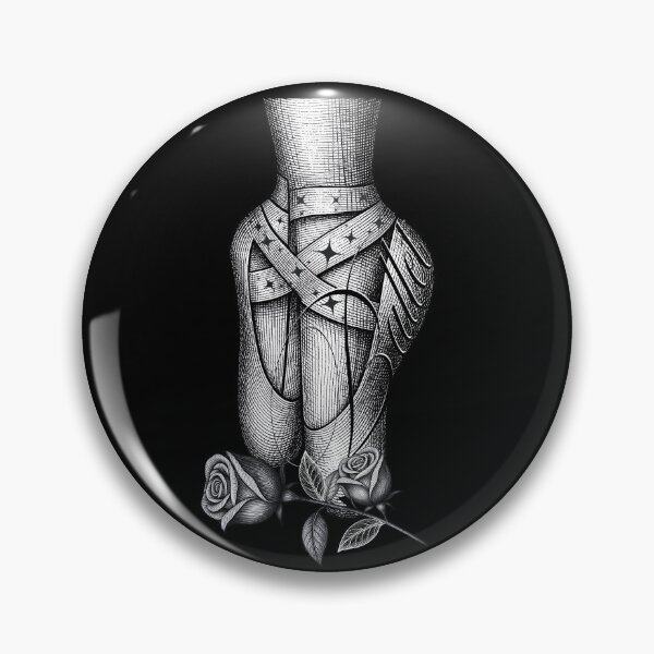 Item preview, Vintage Ballet Pointe Shoe Engraving Dancer Art designed and sold by AXENT Designs.