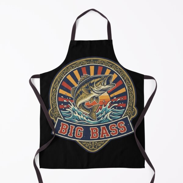 Item preview, Big Bass Splash – Retro Fishing Emblem designed and sold by Dogandesighn.