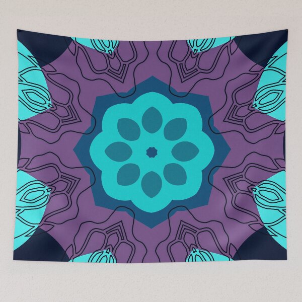 Item preview, Purple Bloom Pattern — Modern Boho Design designed and sold by ArtByBoya.