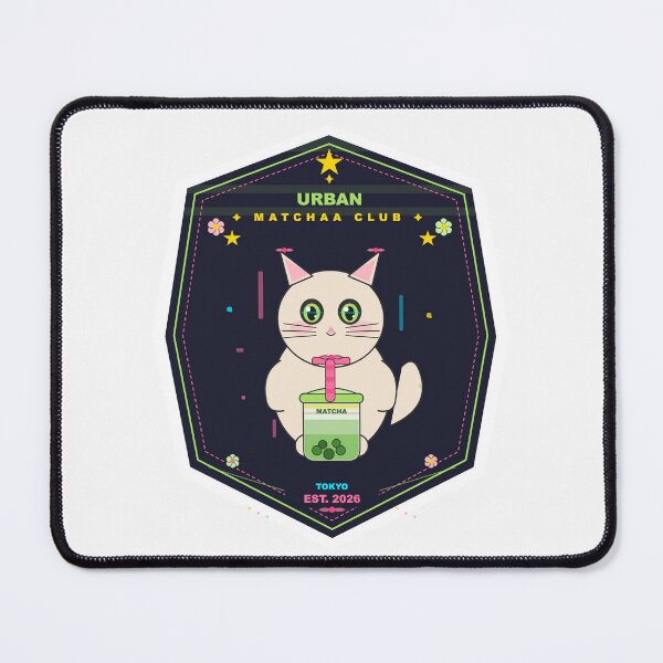 Item preview, Tokyo Urban Matcha Club Retro Vintage Cat designed and sold by Morgen1.