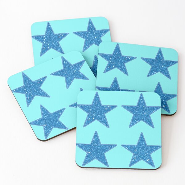Item preview, Cola Blue Stars Photographic Print Design designed and sold by BelindaFuller.