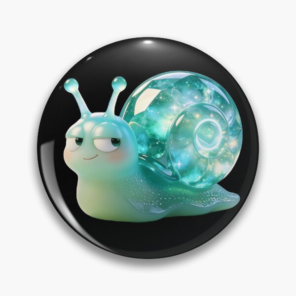 Item preview, Emerald Snail - The Ultimate Judgmental Side-Eye Edition designed and sold by ABYSSLAB.