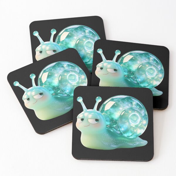 Item preview, Emerald Snail - The Ultimate Judgmental Side-Eye Edition designed and sold by ABYSSLAB.