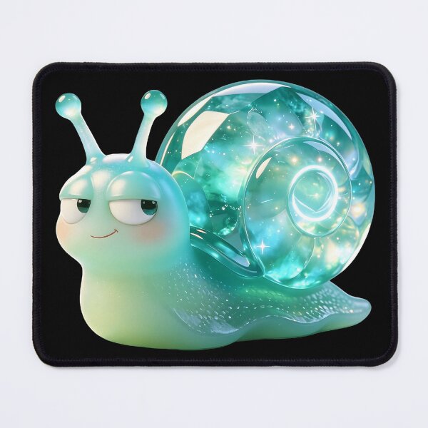 Item preview, Emerald Snail - The Ultimate Judgmental Side-Eye Edition designed and sold by ABYSSLAB.