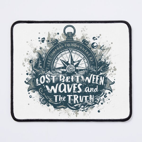 Item preview, Widows Bay Lost Between Waves And The Truth | Nautical Compass T-Shirt designed and sold by Vvmd.