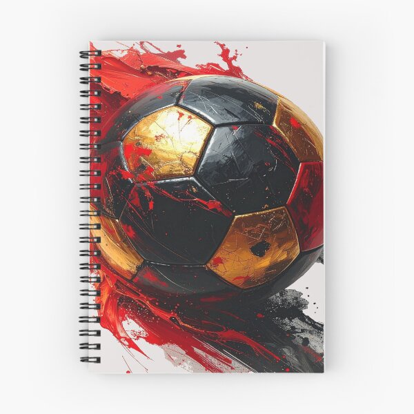 Item preview, Football in black, red, and gold paint splashes for Germany designed and sold by LiskoDesign.