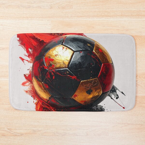 Item preview, Football in black, red, and gold paint splashes for Germany designed and sold by LiskoDesign.