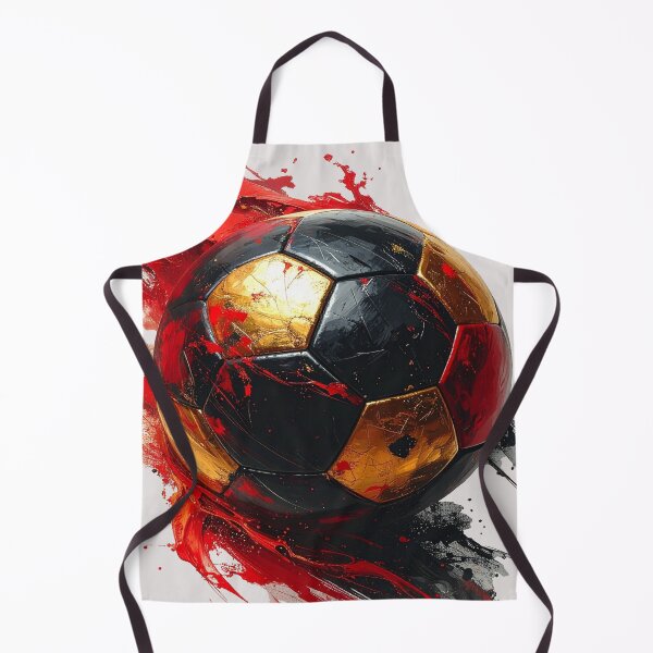 Item preview, Football in black, red, and gold paint splashes for Germany designed and sold by LiskoDesign.
