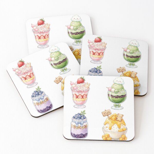 Item preview, Kawaii Dessert Sticker Bundle Cute Pastel Sweets Set designed and sold by timizar.