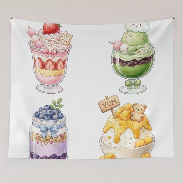 Item preview, Kawaii Dessert Sticker Bundle Cute Pastel Sweets Set designed and sold by timizar.