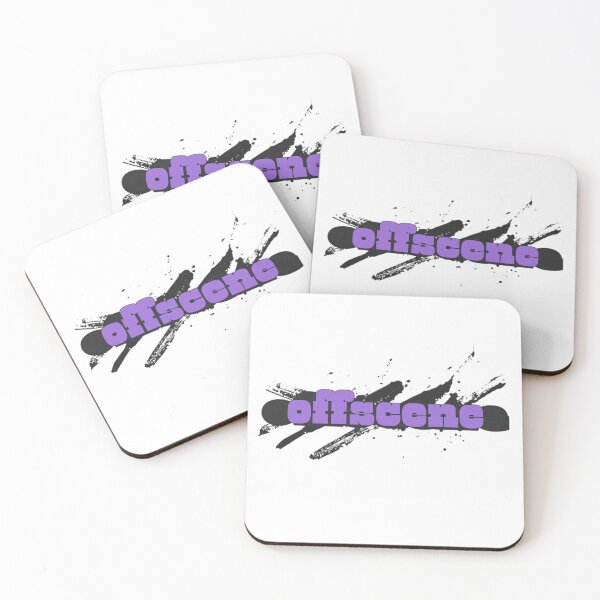 Item preview, Offscene Purple Retro Typography Design designed and sold by Zingrr.